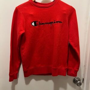 Champion Red Crewneck Sweatshirt